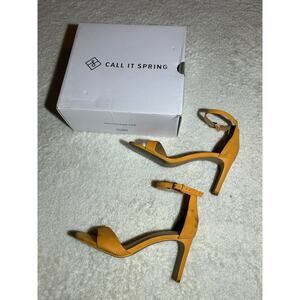 Call‎ It Spring Burnt Orange Ankle Strap Heels Size 7